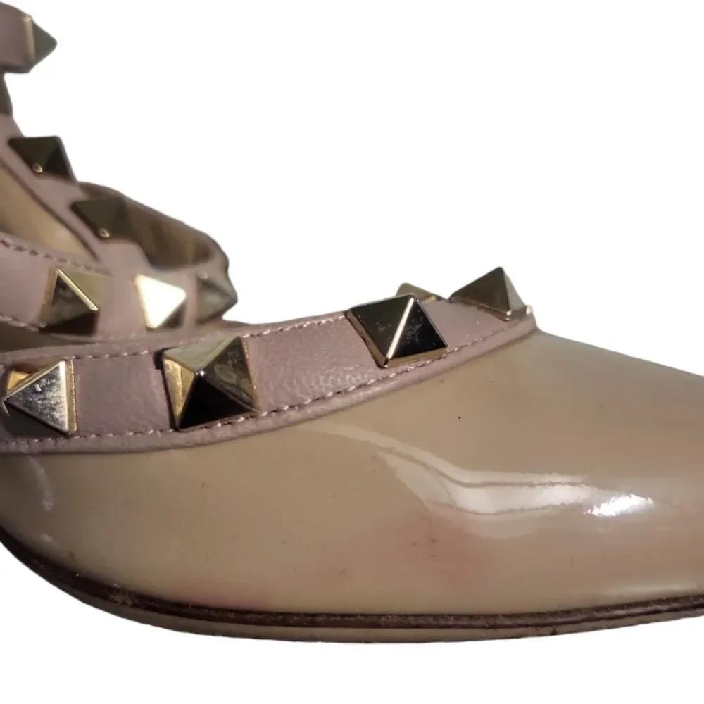 VALENTINO Nude Rockstud Cages Pump 100mm Size 39‎